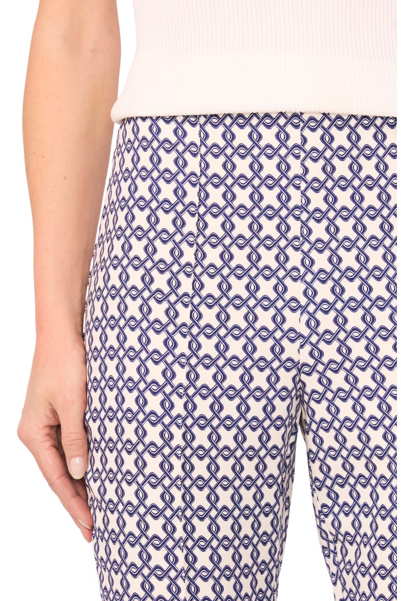 Print Straight Leg Pants, Alternate, color, VANILLA ICE
