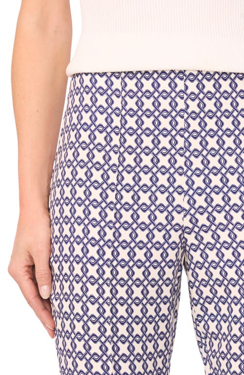 Ted Baker Print Straight Leg Pants In White