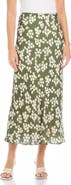 FIFTEEN TWENTY Eva Bias Cut Midi Skirt