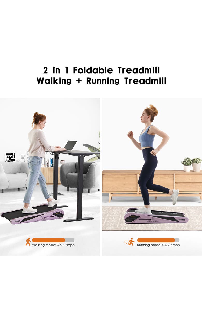 EGOFIT Walker Pro M1 Sakura Under Desk Treadmill, Alternate, color, Multicolored