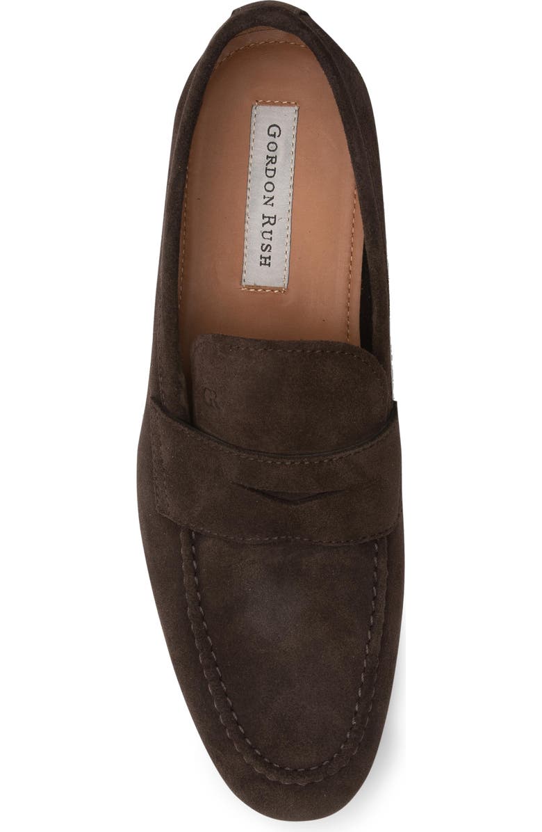 Gordon Rush Cartwright Penny Loafer, Alternate, color, Chocolate Suede