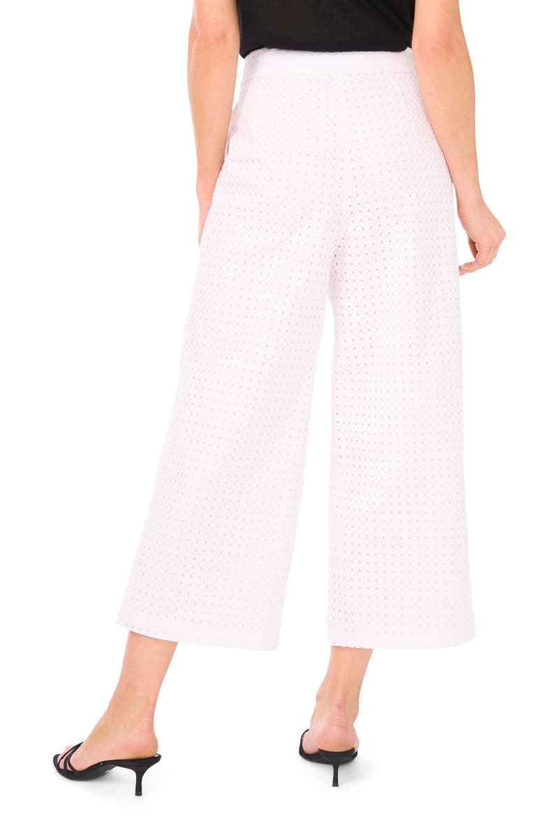 Eyelet Crop Straight Leg Pants, Alternate, color, BRIGHT WHITE