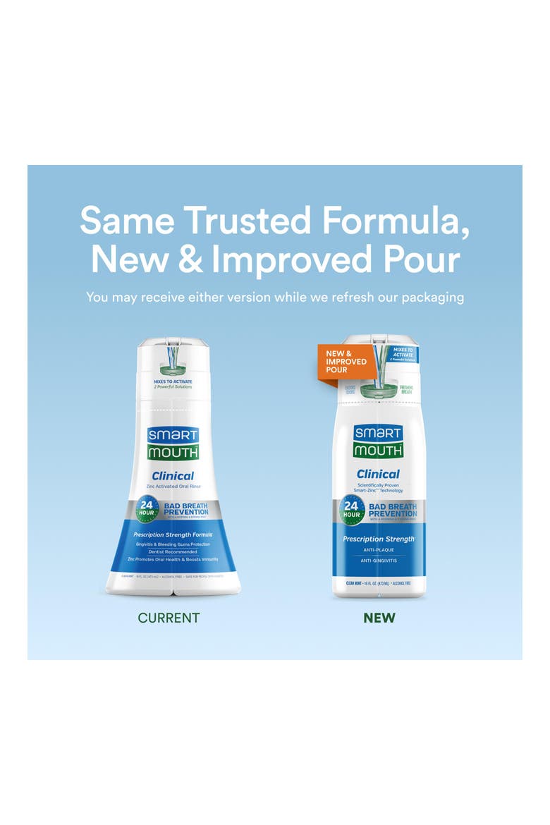 Clinical Activated Zinc Ion Mouthwash Clean Mint 16 fl oz 3 Pack Clean Mint Flavor, 16 fl oz, Alternate, color, Clean Mint