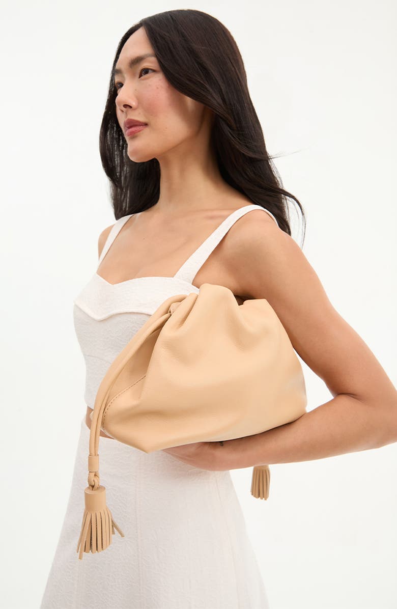 Veronica Beard Stash Leather Shoulder Bag, Alternate, color,