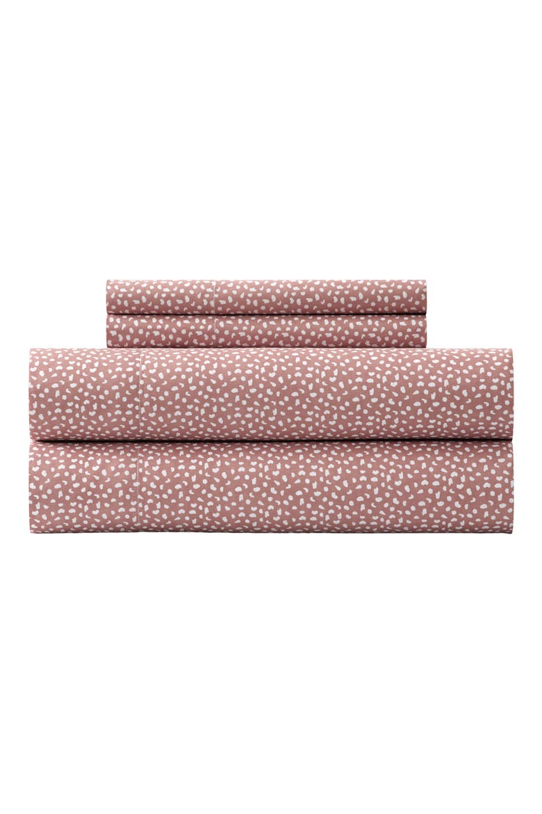 Reuben Spotted Sheet Set, Main, color, BLUSH