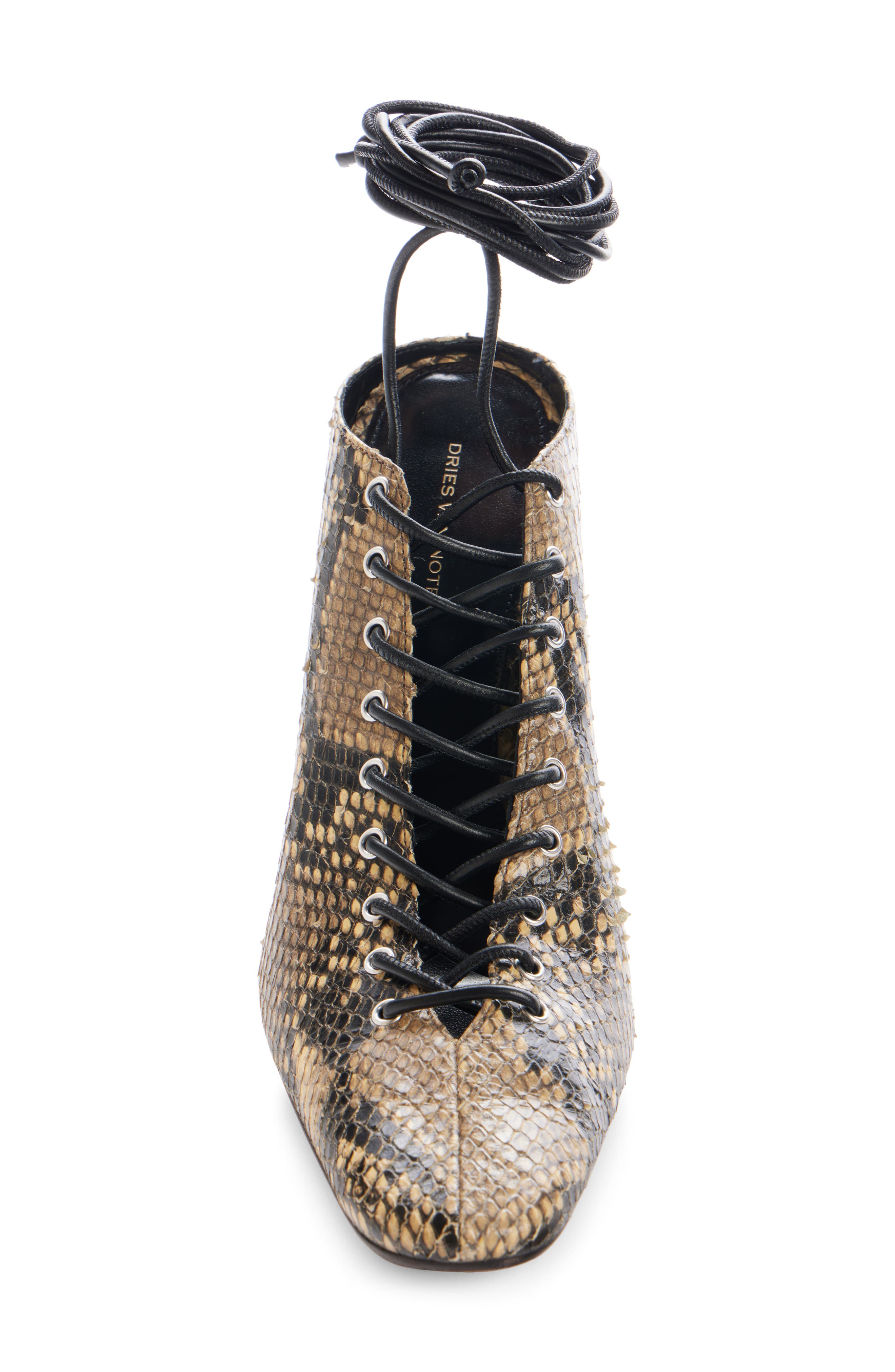 Dries Van Noten Snakeskin Print Wedge Shoe, Alternate, color, 