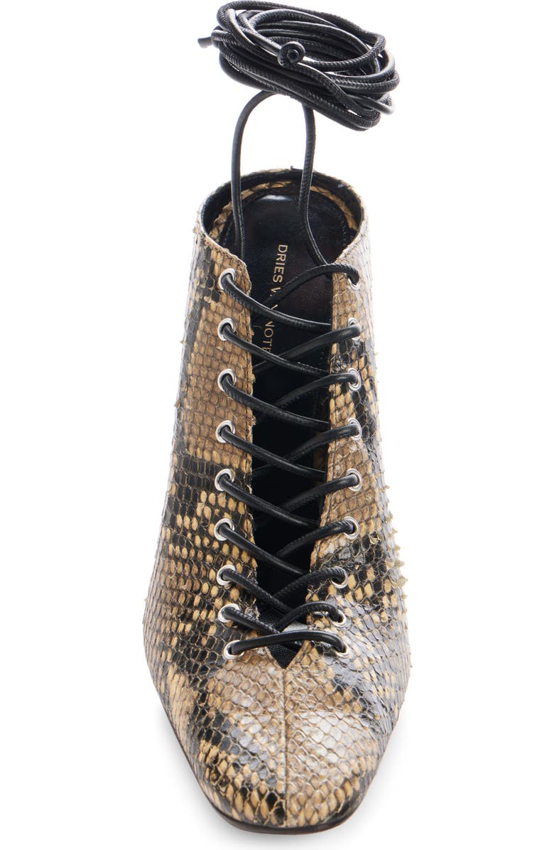 Dries Van Noten Snakeskin Print Wedge Shoe, Alternate, color,