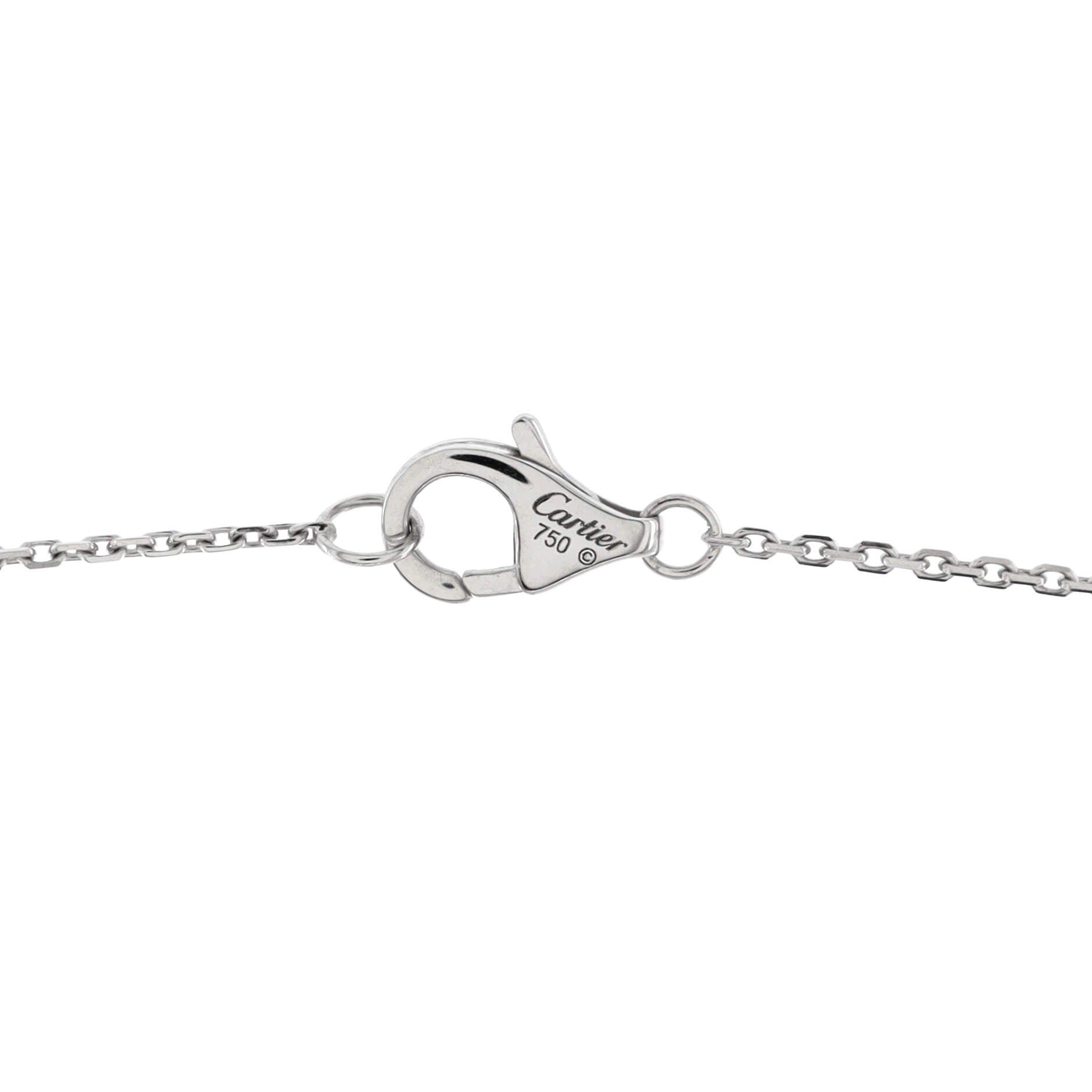Trinity Pendant Necklace 18K White Gold with Diamonds and Ceramic Small, Alternate, color, Metallic Gold