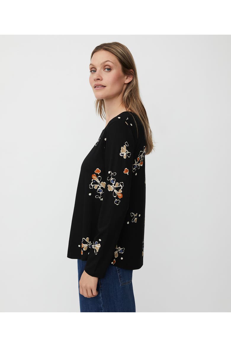 Long Sleeve Round Neck Blouse, Alternate, color, Autumnal