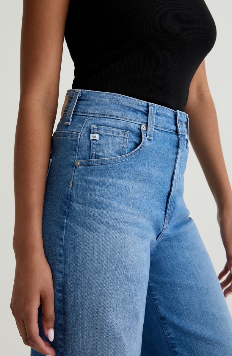 AG Deven High Waist Ultra Wide Leg Jeans, Alternate, color, Minimalist