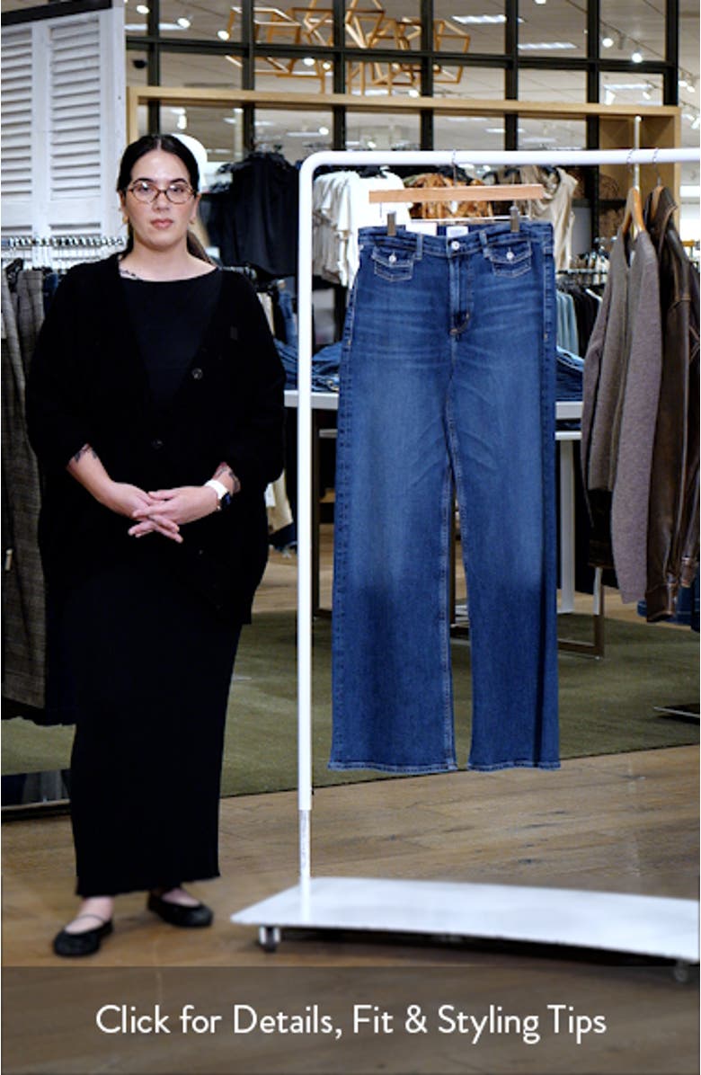 Issy High Waist Wide Leg Jeans, sales video thumbnail