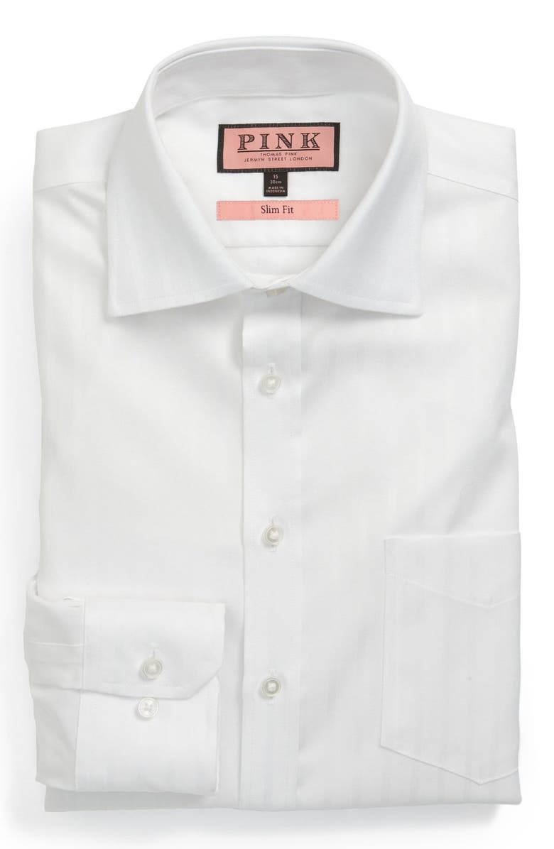 Thomas Pink Slim Fit Dress Shirt, Main, color, 