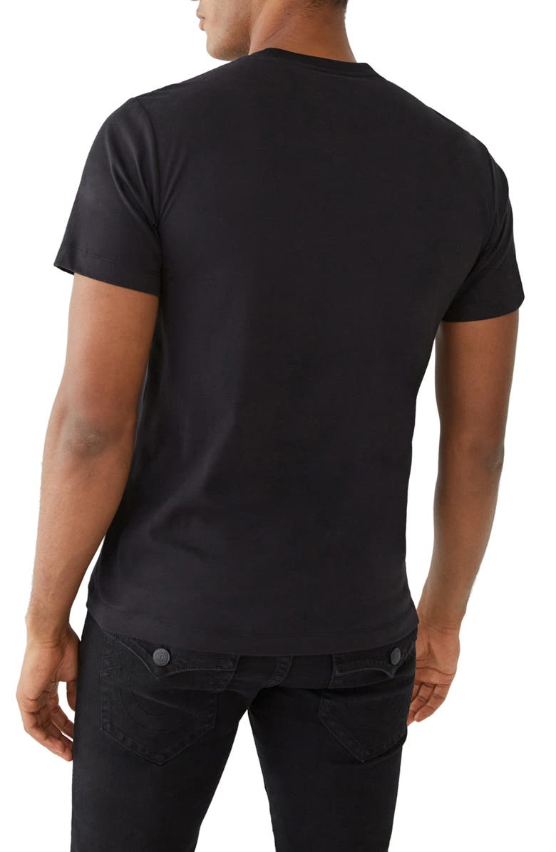 True Religion Brand Jeans Shadow Horseshoe Logo Graphic Tee, Alternate, color, 