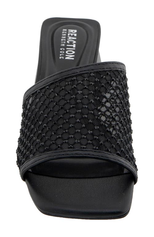 Reaction Kenneth Cole Buenita Slide Sandal In Black/black Mesh