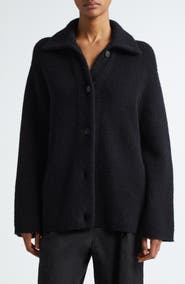 Vince Spread Collar Button Cardigan
