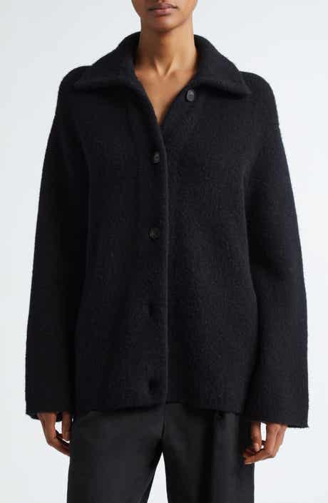 Vince Spread Collar Button Cardigan