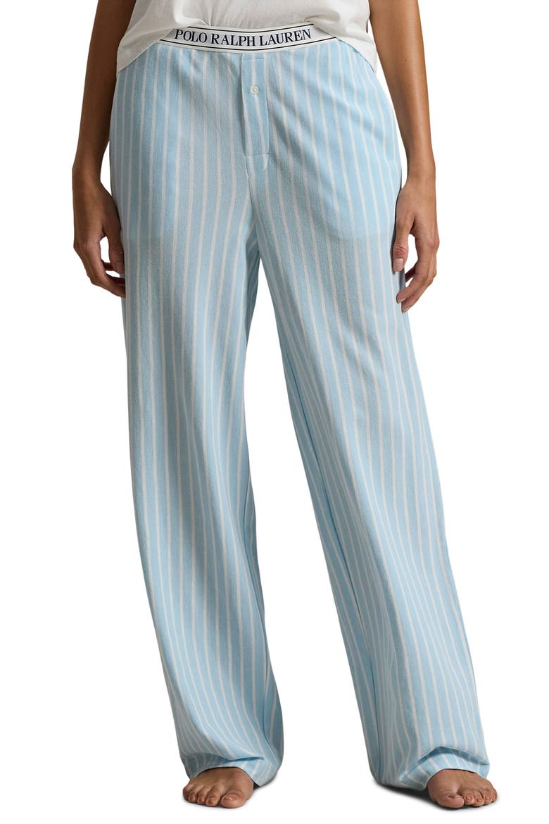 Logo Pajama Pants, Main, color, BALTIC SEA