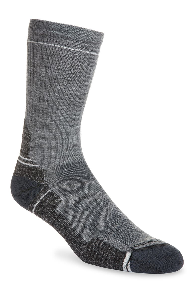 Hike Lite Cushioned Socks, Main, color, MEDIUM GRAY