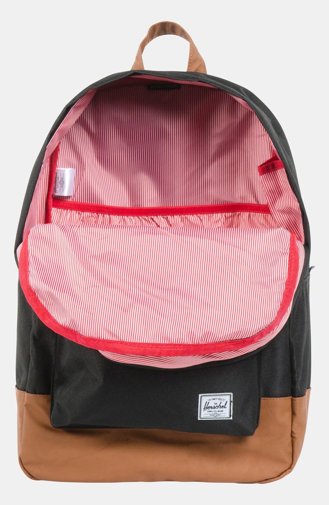 Herschel Supply Co. 'Heritage Plus' Leather Trim Backpack, Alternate, color, 
