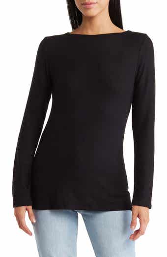 GO COUTURE Boatneck Spring Pullover