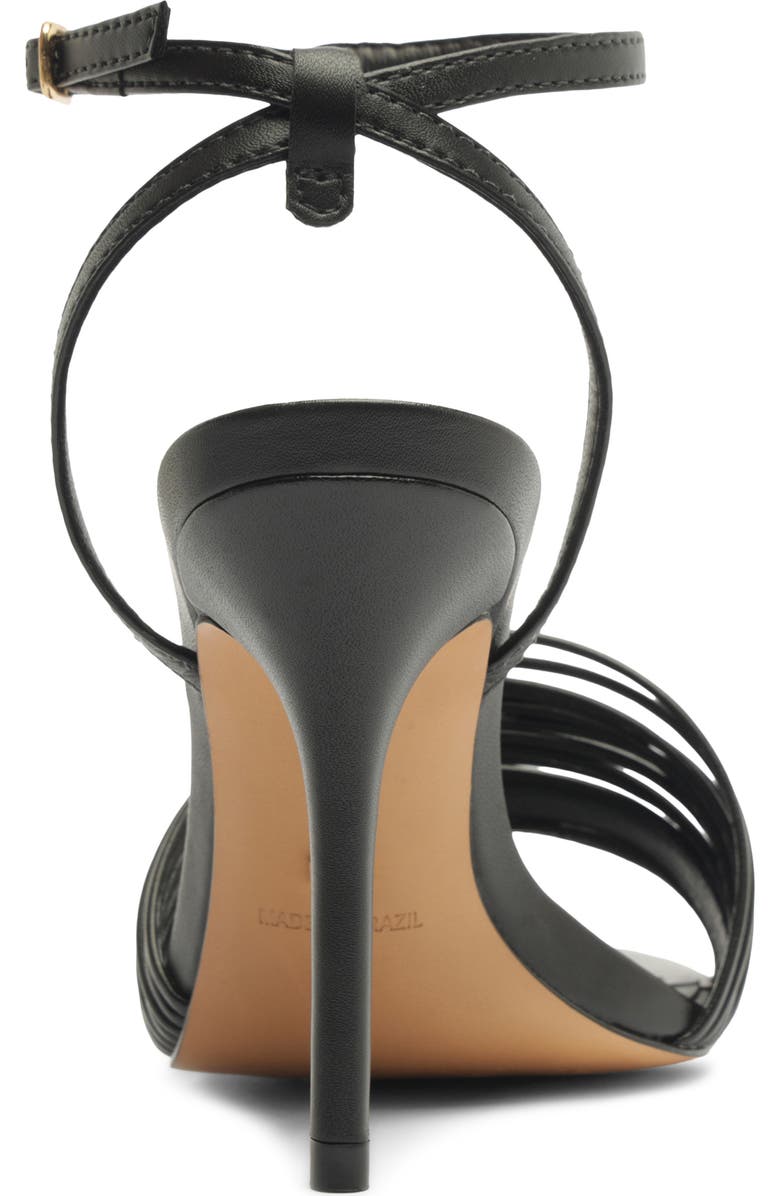 Arezzo Elani Ankle Strap Sandal, Alternate, color, Black