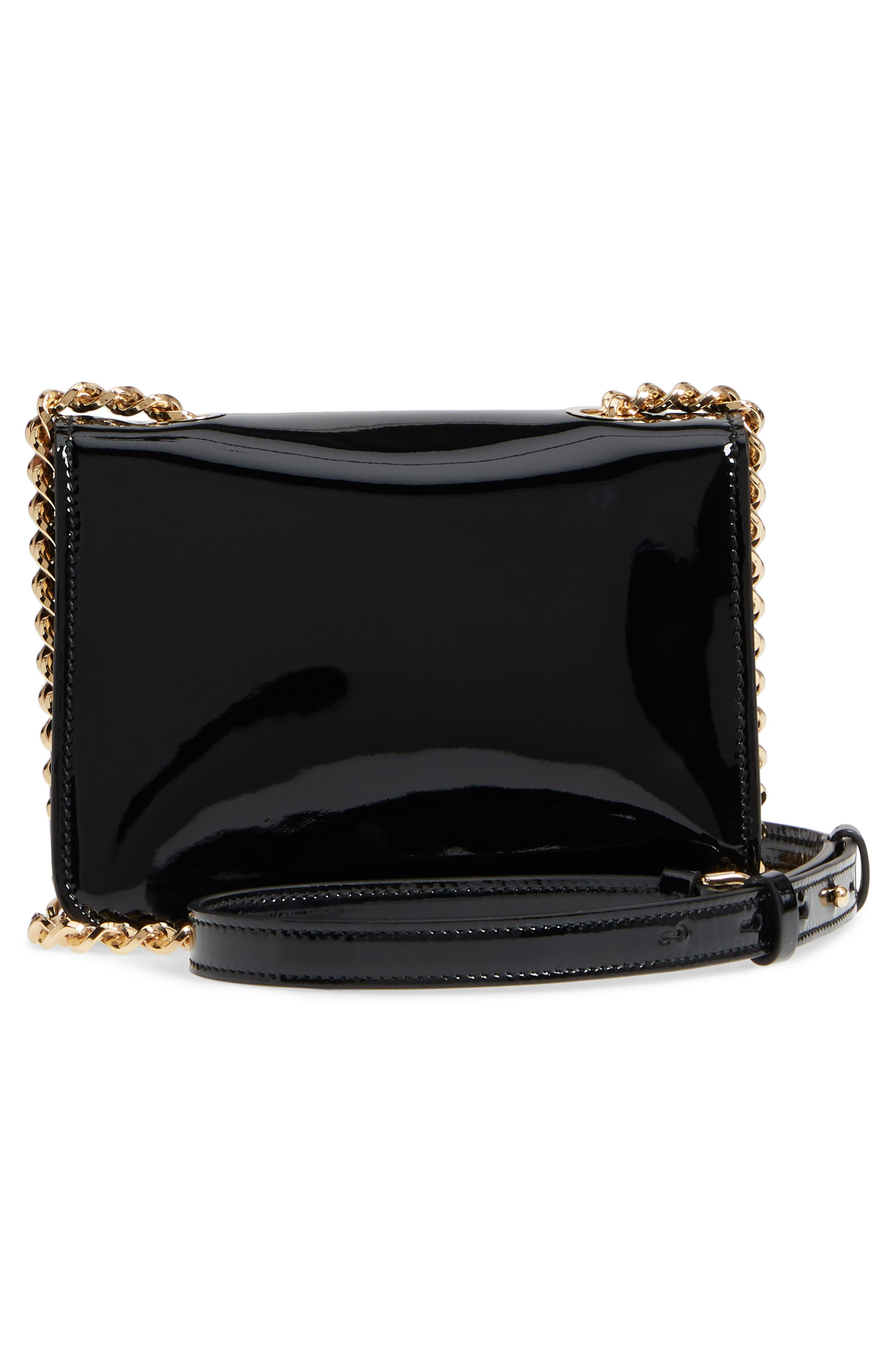 FERRAGAMO Salvatore Ferragamo Vara Patent Leather Crossbody Bag, Alternate, color, 