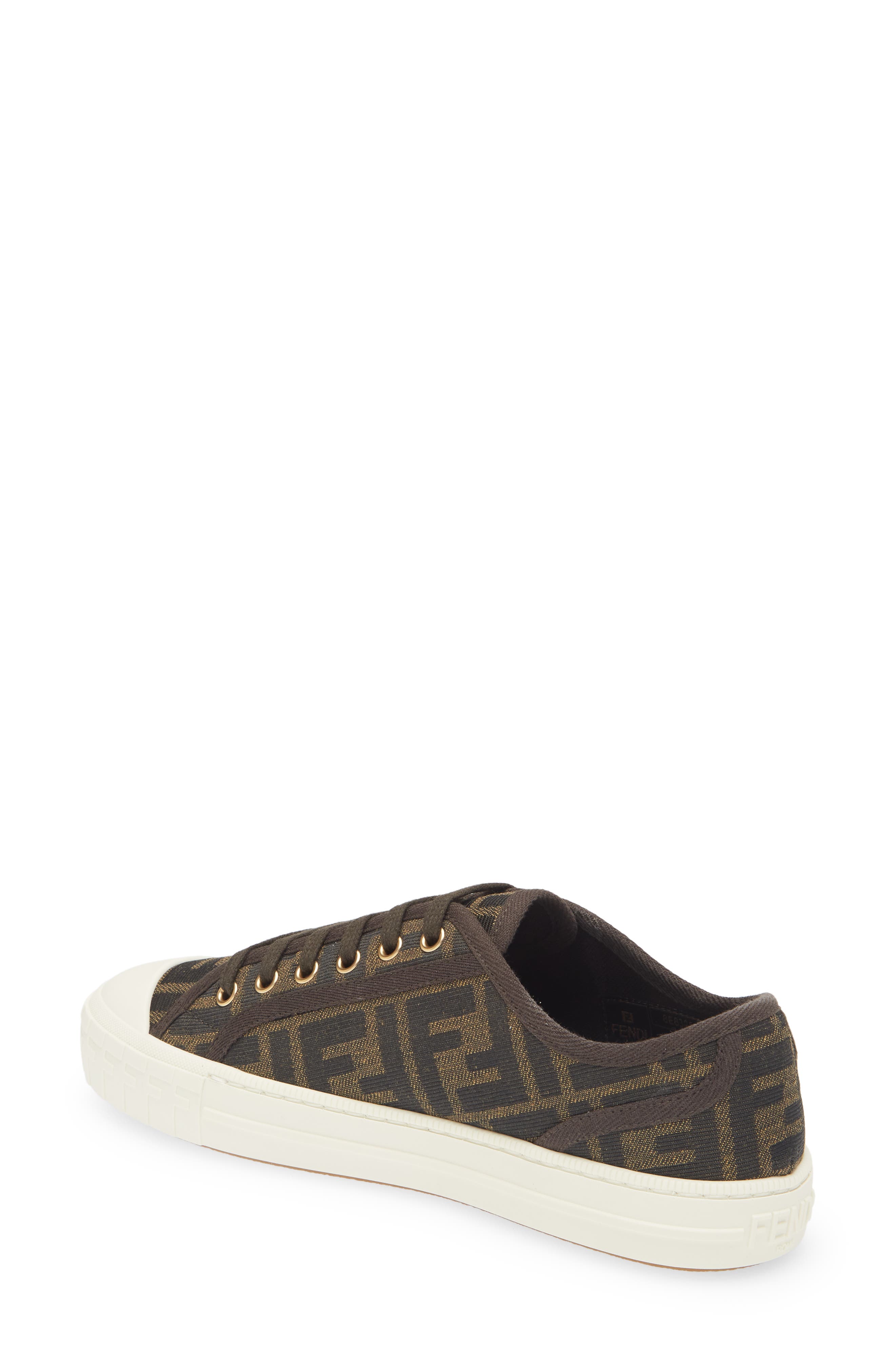 Fendi FF Domino Sneaker, Alternate, color, Tobacco Nero