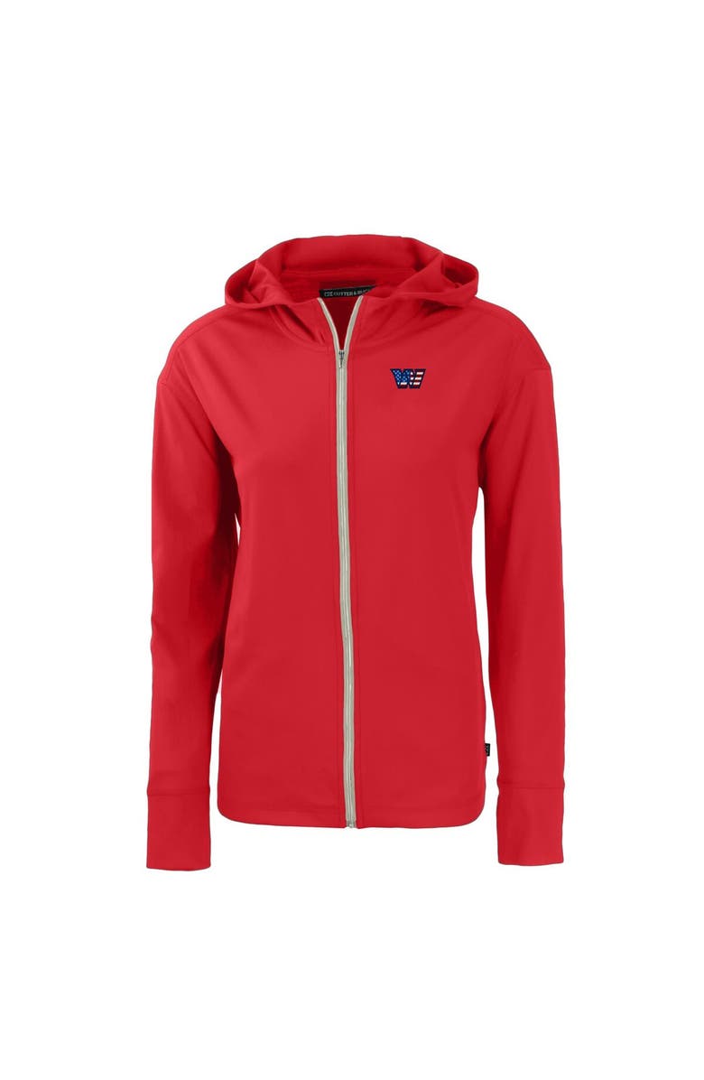 Cutter & Buck Women's Cutter & Buck Red Washington Commanders Daybreak Eco Recycled Full-Zip Hoodie, Alternate, color,
