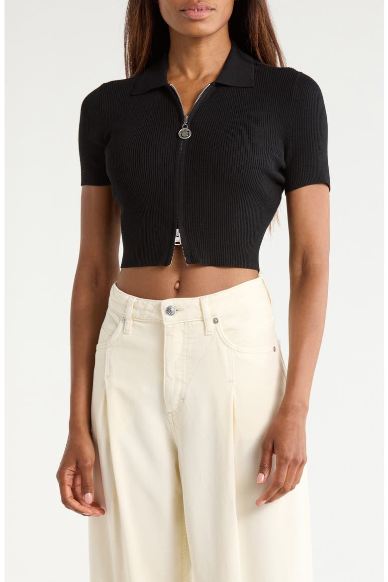 Sholer Knit Top, Main, color, BLACK
