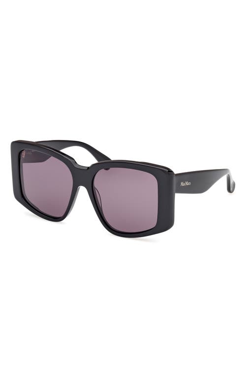 Max Mara Glimpse6 57mm Polarized Square Sunglasses