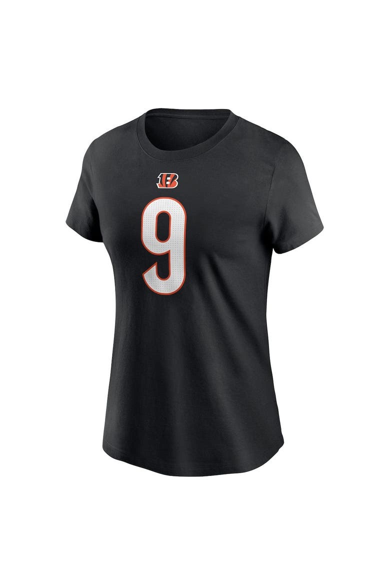Women's Nike Joe Burrow Black Cincinnati Bengals Player Name & Number T-Shirt, Alternate, color, Black