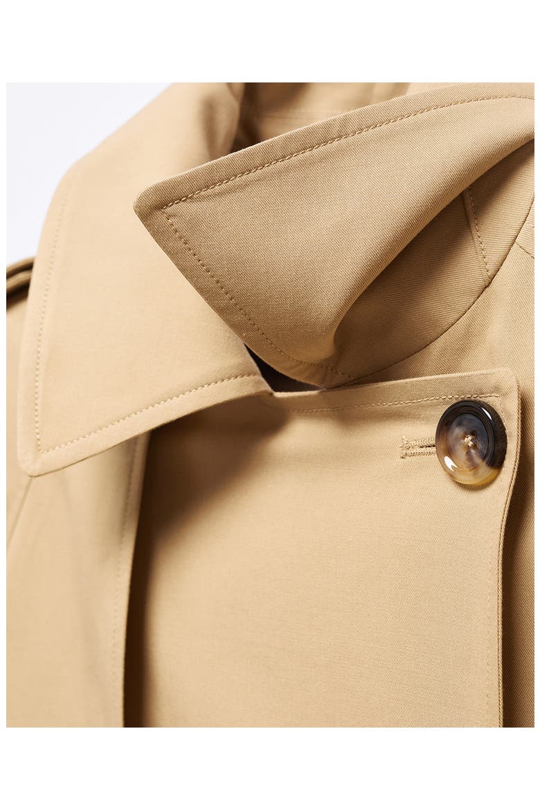 Belted Water Repellent Trench Coat, Alternate, color, MEDIUM BROWN