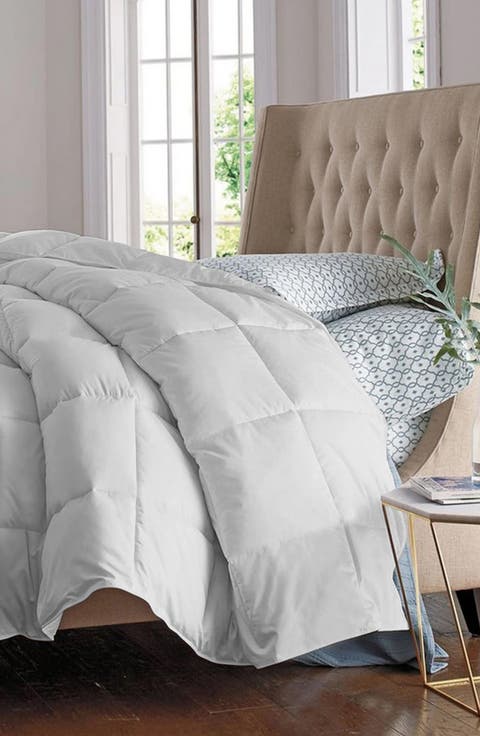 Solid White Microfiber Comforter