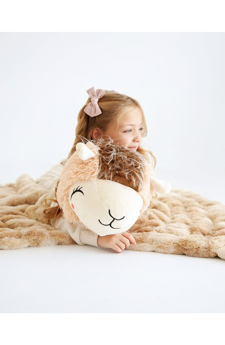 Minky Couture Huggable Llama, Alternate, color, Tan