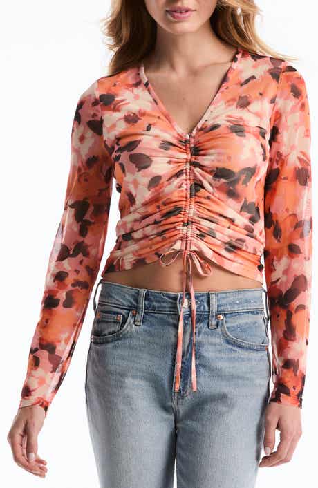 Laundry by Shelli Segal Cinched Mesh Top