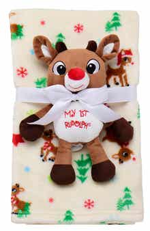 BABY STARTERS Roudolph Commoromative Plushie & Blanket Set