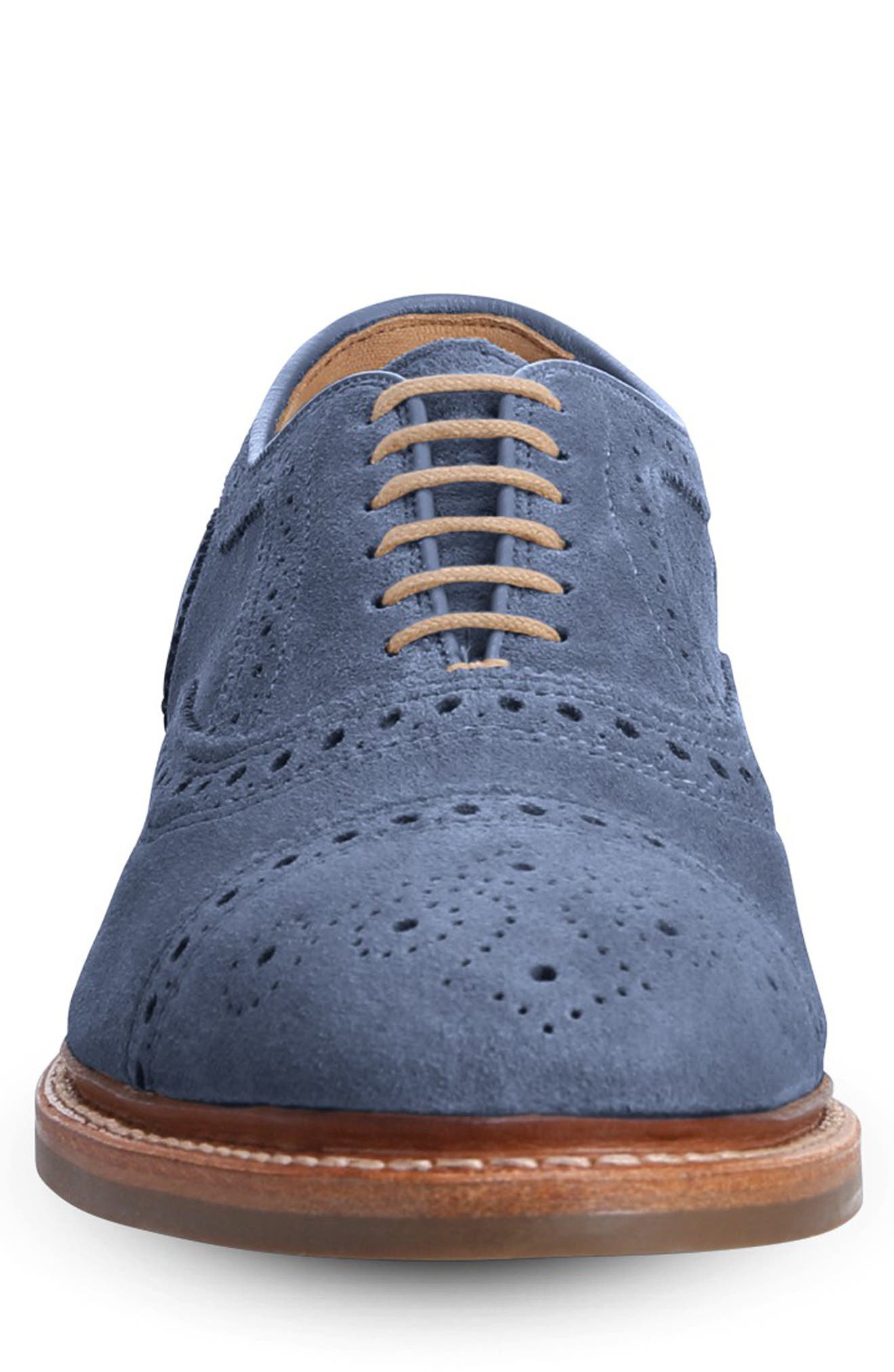 Strandmok Cap Toe Oxford, Alternate, color, DENIM