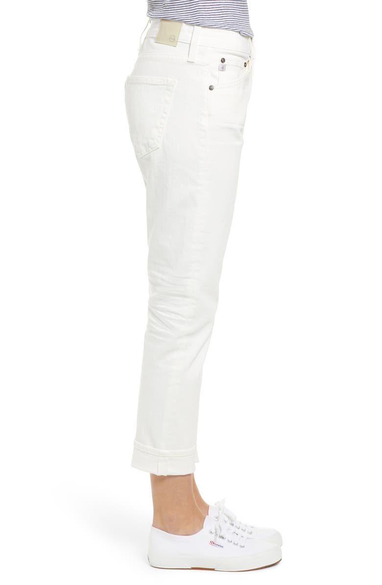 AG The Ex-Boyfriend Crop Slim Jeans, Alternate, color, 1 Year Tonal Wh