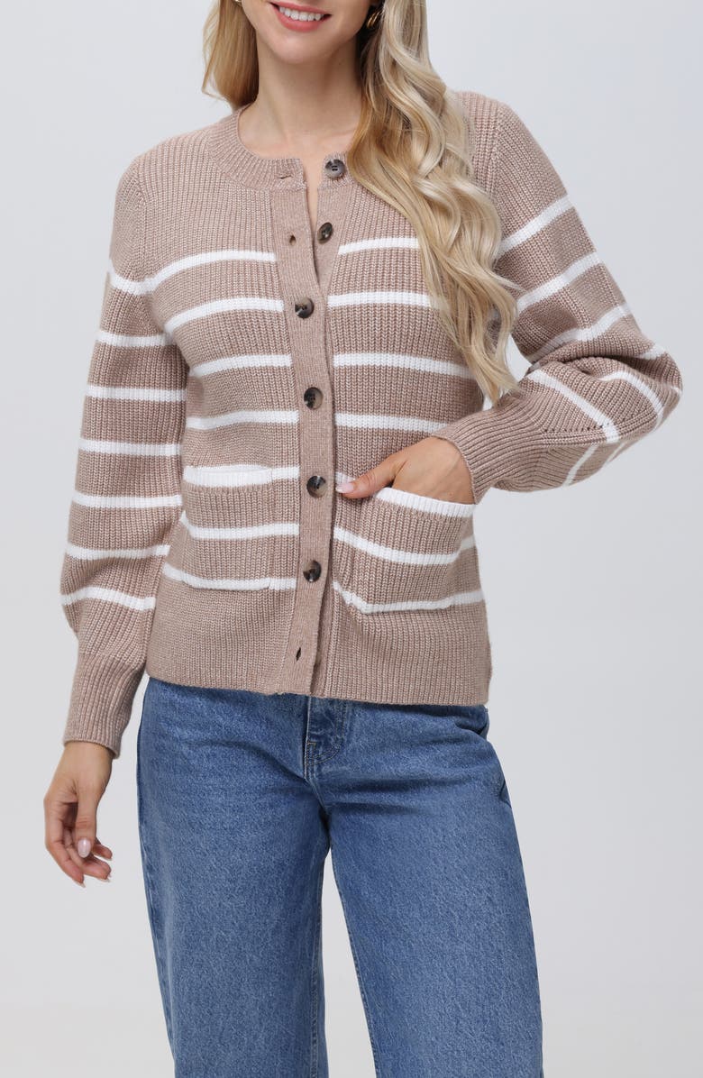 525 Josie Stripe Cardigan, Main, color, 