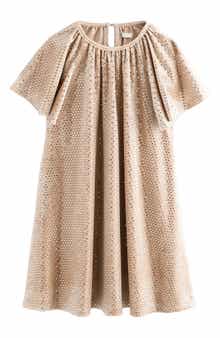 NEXT Kids' Metallic Dot Velvet Dress