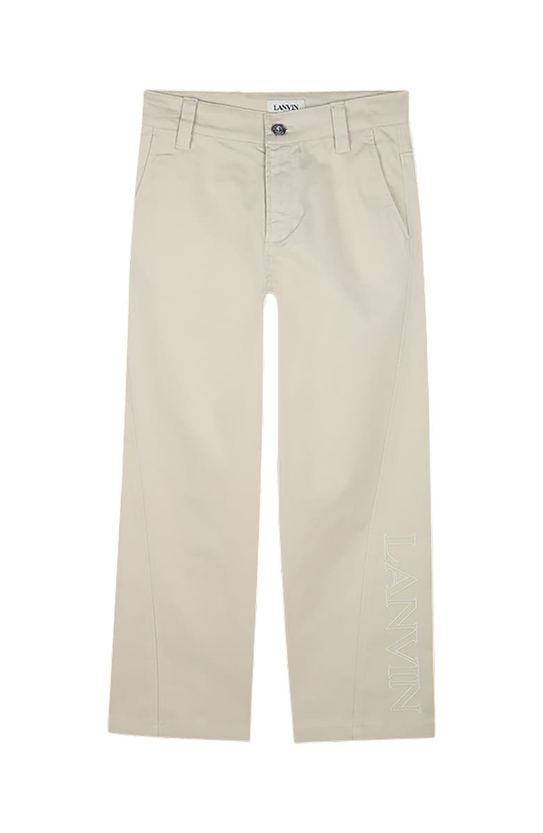 Lanvin KIDS BAGGY COTTON TROUSERS, Alternate, color, 
