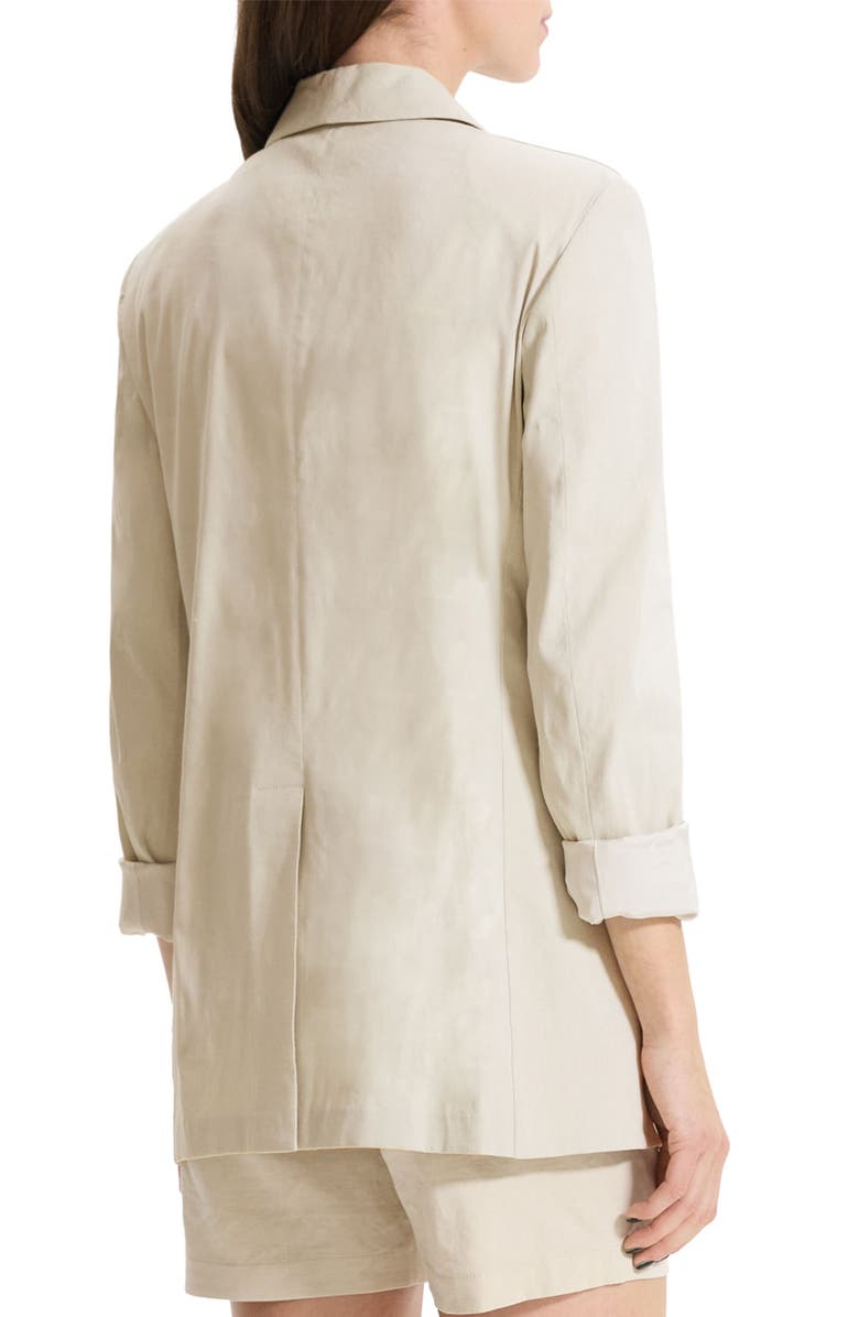 Good Shawl Collar Linen Blend Blazer