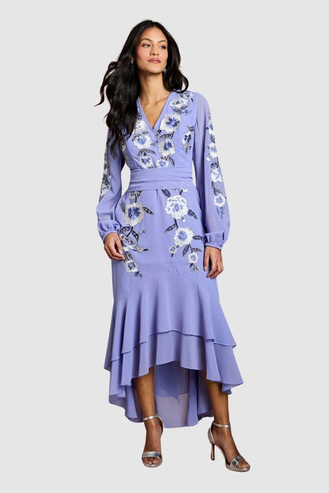 Petite Sequin Fit And Flare Dress