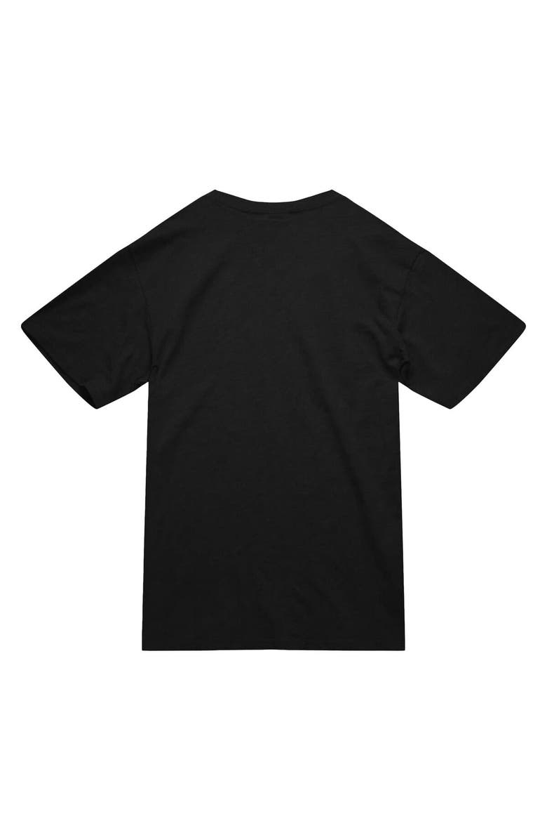 Mitchell & Ness Men's Mitchell & Ness Black New York Knicks Hardwood Classics Coffee Cup Vintage Logo T-Shirt, Alternate, color,