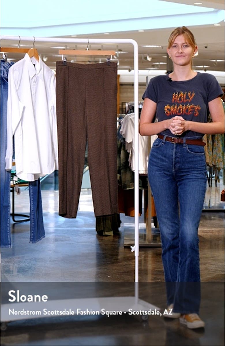 Houndstooth Pull-On Crop Pants, sales video thumbnail