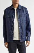 Moncler Water Repellent Nylon Ripstop Shirt Jacket