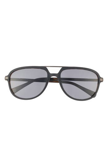 TED BAKER TED BAKER LONDON 59MM FULL RIM POLARIZED AVIATOR SUNGLASSES 