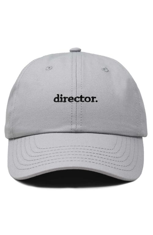 Dalix Director Embroidered Low Crown Cap In Gray
