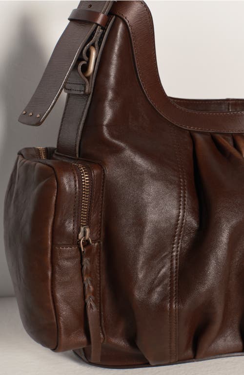Free People We The Free Hattie Leather Shoulder Bag In Brown