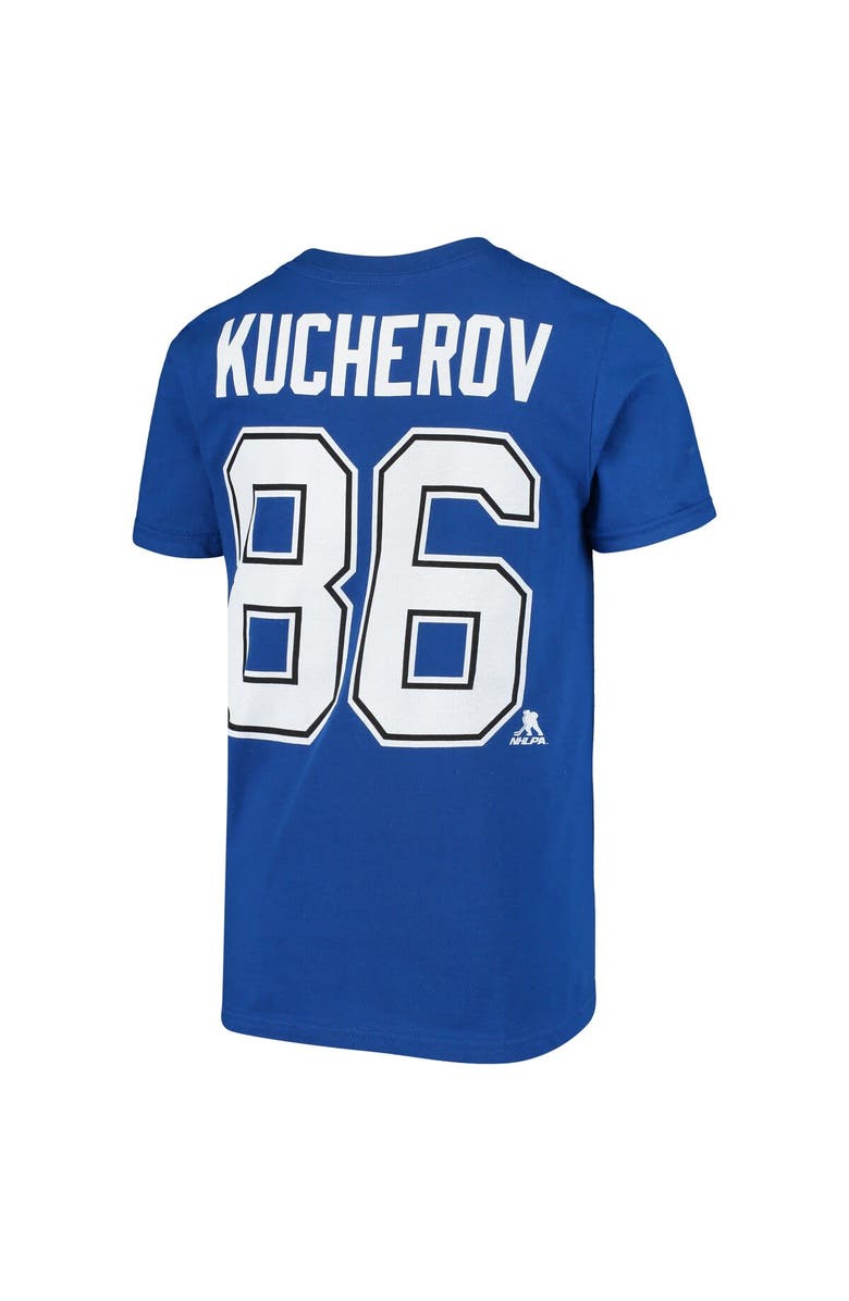 Outerstuff Youth Nikita Kucherov Royal Tampa Bay Lightning Player Name & Number T-Shirt, Alternate, color, Royal